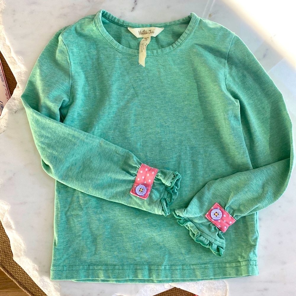 Matilda Jane green T-shirt long sleeve size 4